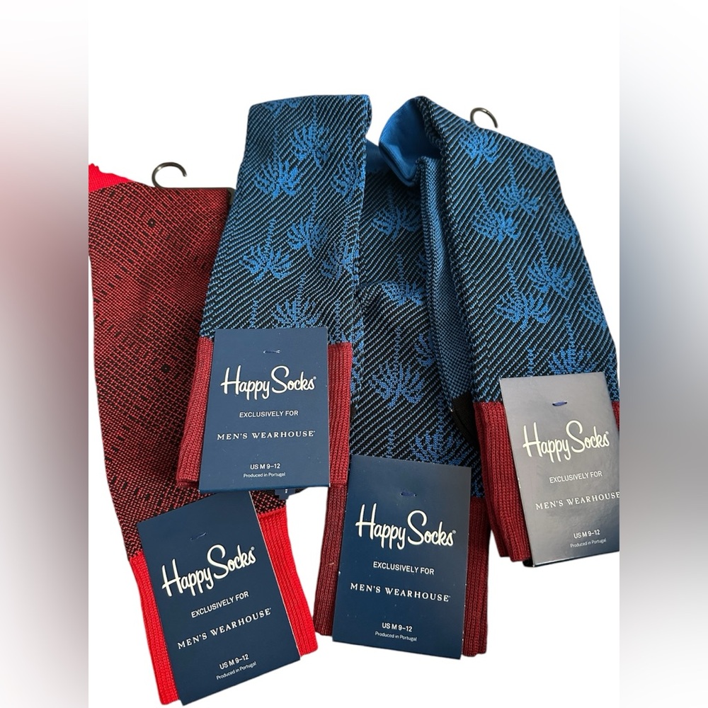 Men’s Wearhouse Happy Socks bundle of 4 NWT